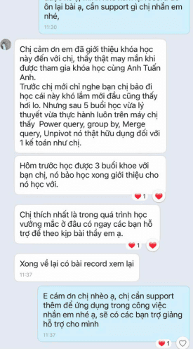 Feedback Học viên Minh Ánh