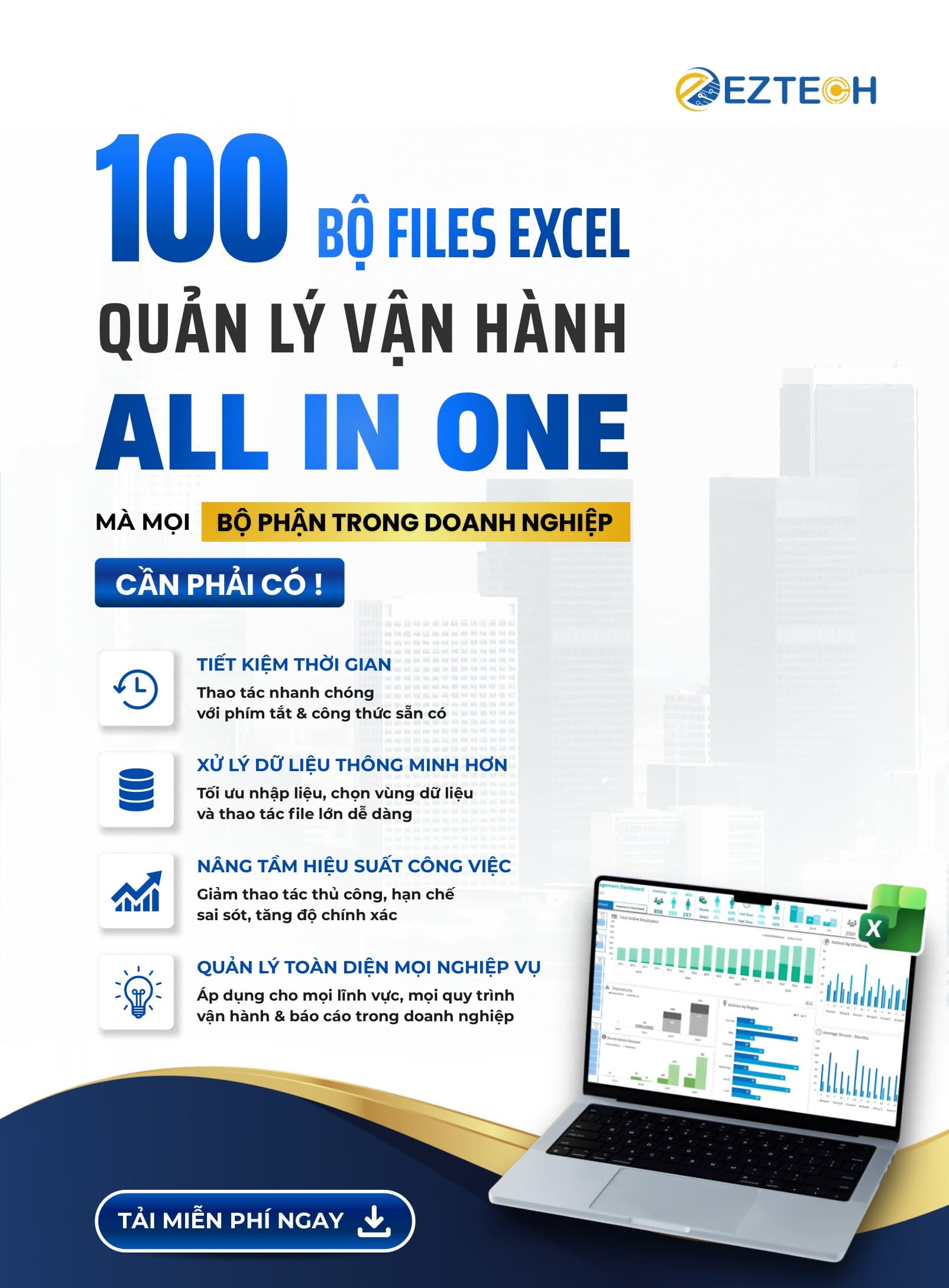 Bộ file Excel vận hành điền số là chạy