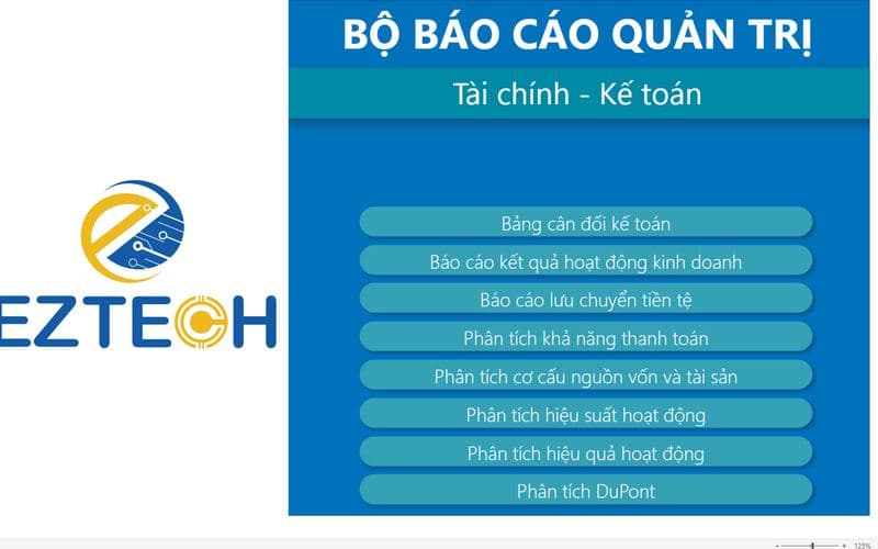 Bộ báo cáo Phân tích tài chính