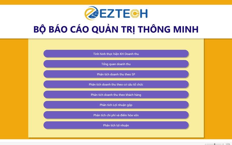 Báo cáo phân tích kinh doanh tổng hợp